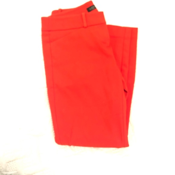Loft 4P Marisa Skinny Pants in Orange/Cherise - Picture 6 of 6